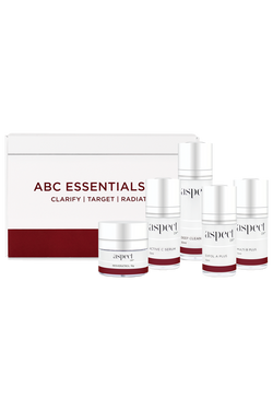 The Aspect Dr ABC Essential Kit is the ultimate skin management system. An Australian Skincare routine kit including vitamin A, B & C serums, cleanser and moistiriser