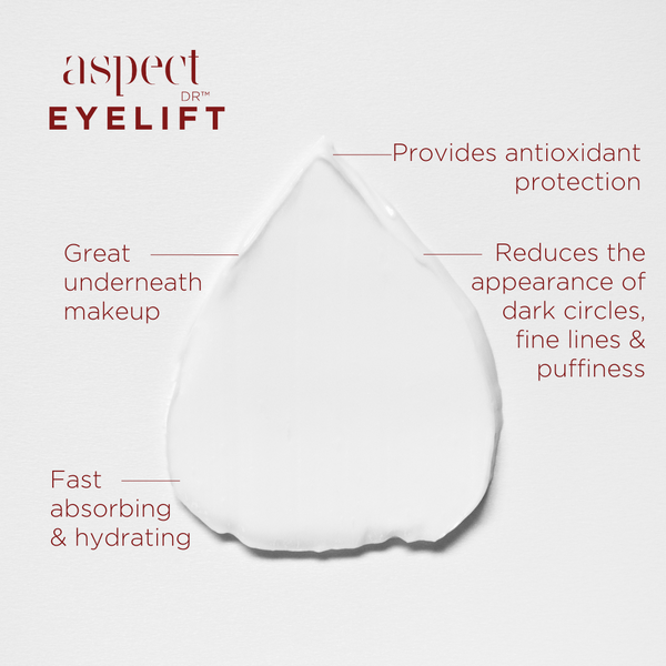 What does Aspect DR Eyelift do, swatch information benefits