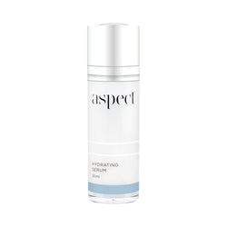 Aspect Hydrating serum containing hyaluronic acid to replenish hydration. Vegan friendly skin care