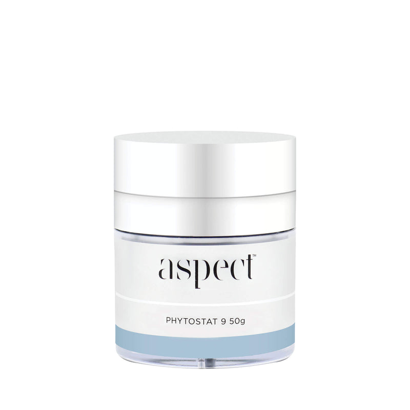 Aspect Phytostat 9 moisturiser. The every day, go-to moisturiser with antioxidant and antiageing benefits. Vegan