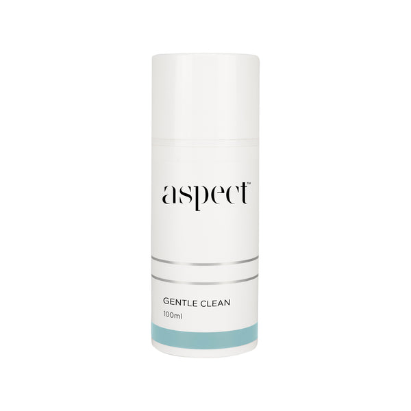 Aspect Gentle Clean new white recyclable container. environmentally friendly