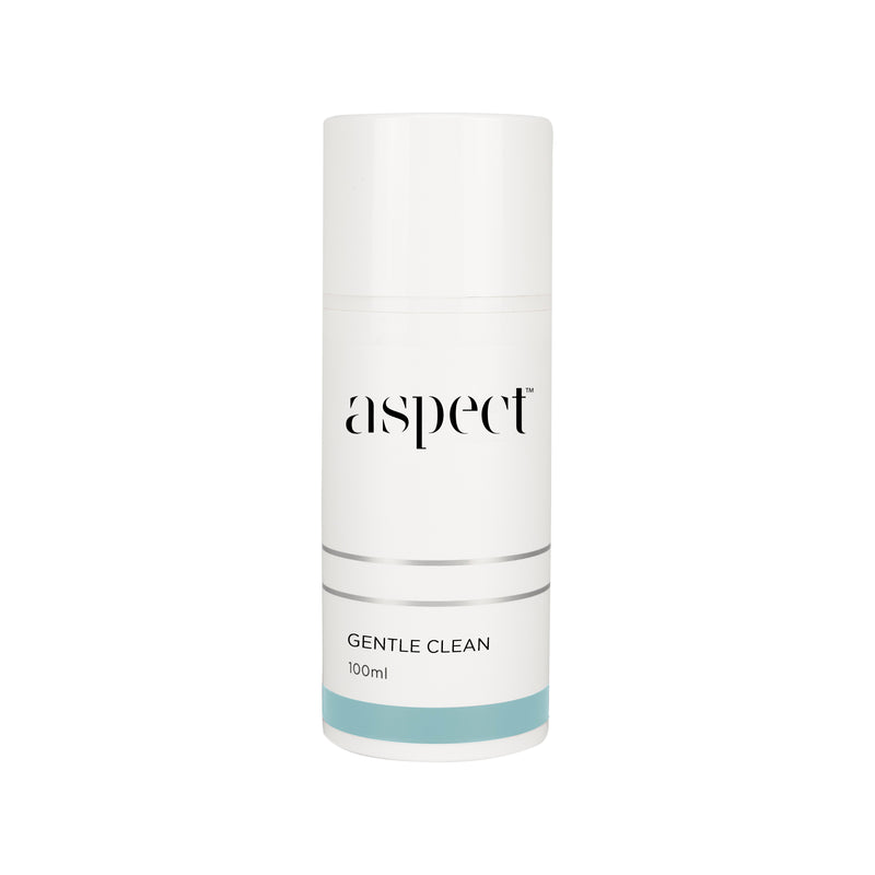 Aspect Gentle Clean new white recyclable container. environmentally friendly