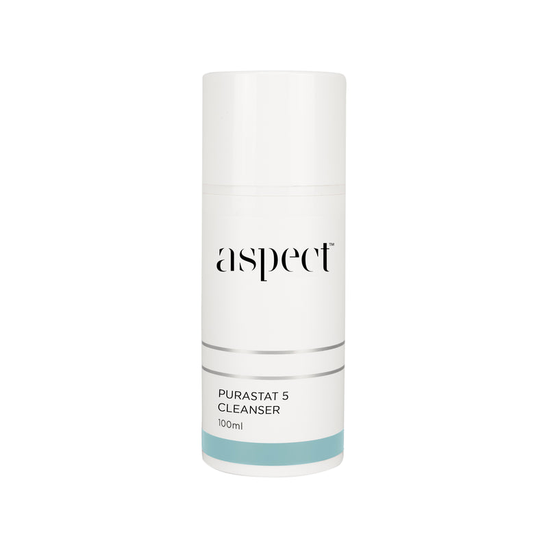 Aspect Purastat 100ml new white recyclable contaner. environmentally friendly skincare packaging