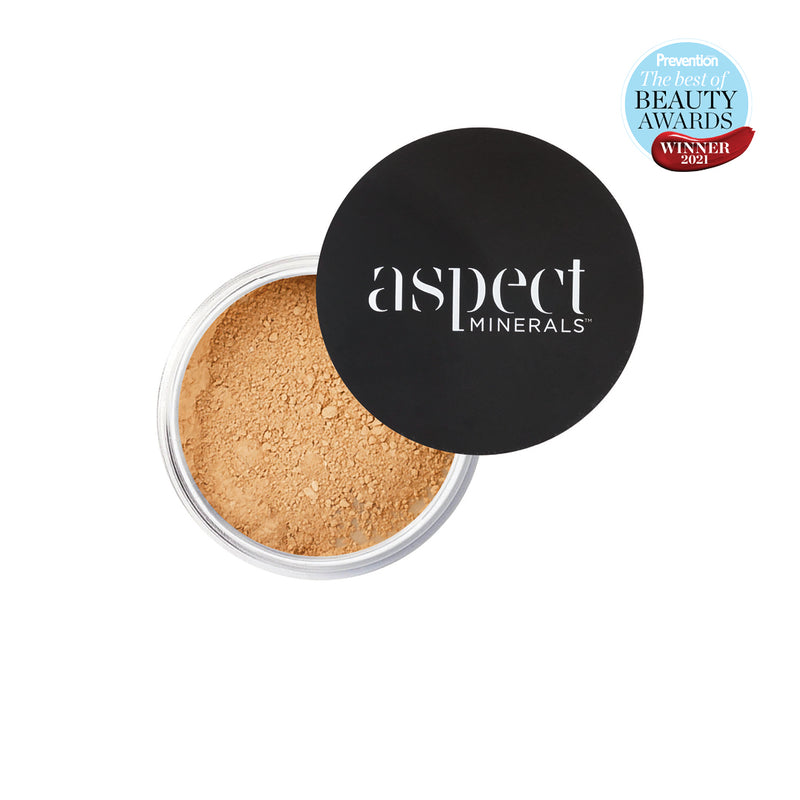 Aspect Minerals, mineral makeup powder with SPF25. Award winning mineral makeup Australia